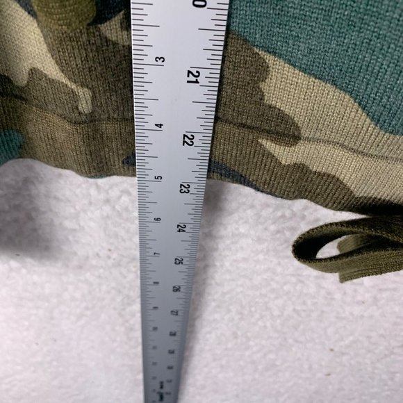 J.Crew Women's Wool Blend Full Zip Camouflage Bomber Sweater Jacket Size M 8743 - Picture 4 of 8